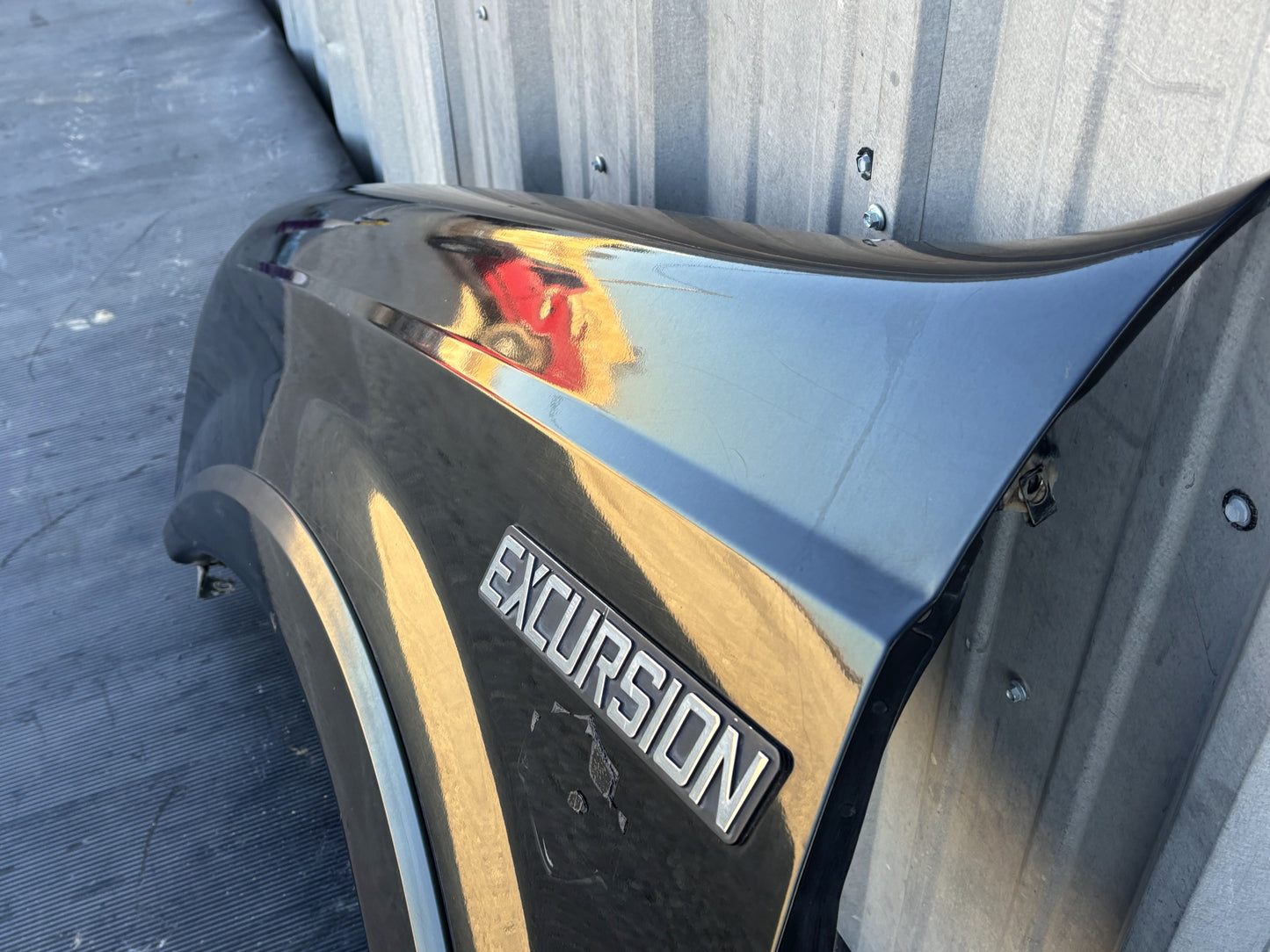 99-07 Ford F250 F350 Excursion Front Fender LH Left Driver Ua Black W/ Flare