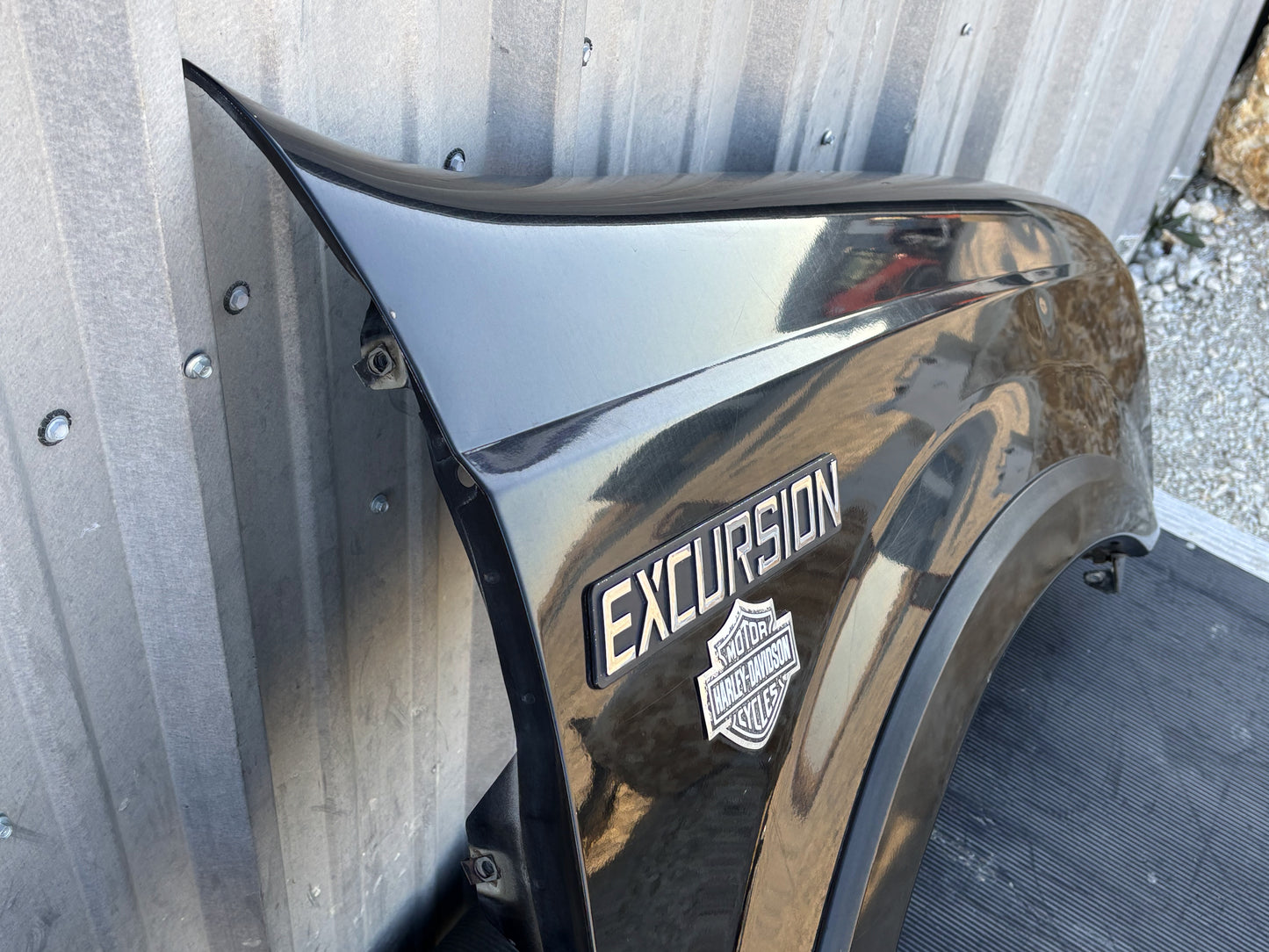 99-07 Ford F250 F350 Excursion Front Fender RH Right Passenger Ua Black W/ Flare