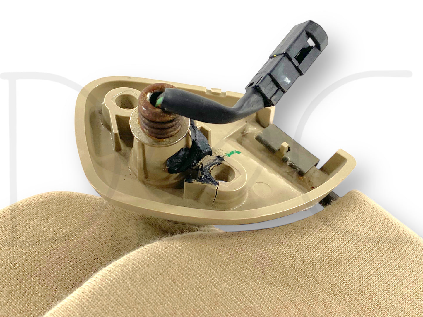 02-07 Ford F250 F350 LH Left Driver Dual Sun Visor Tan W/ Homelink OEM *Blem*