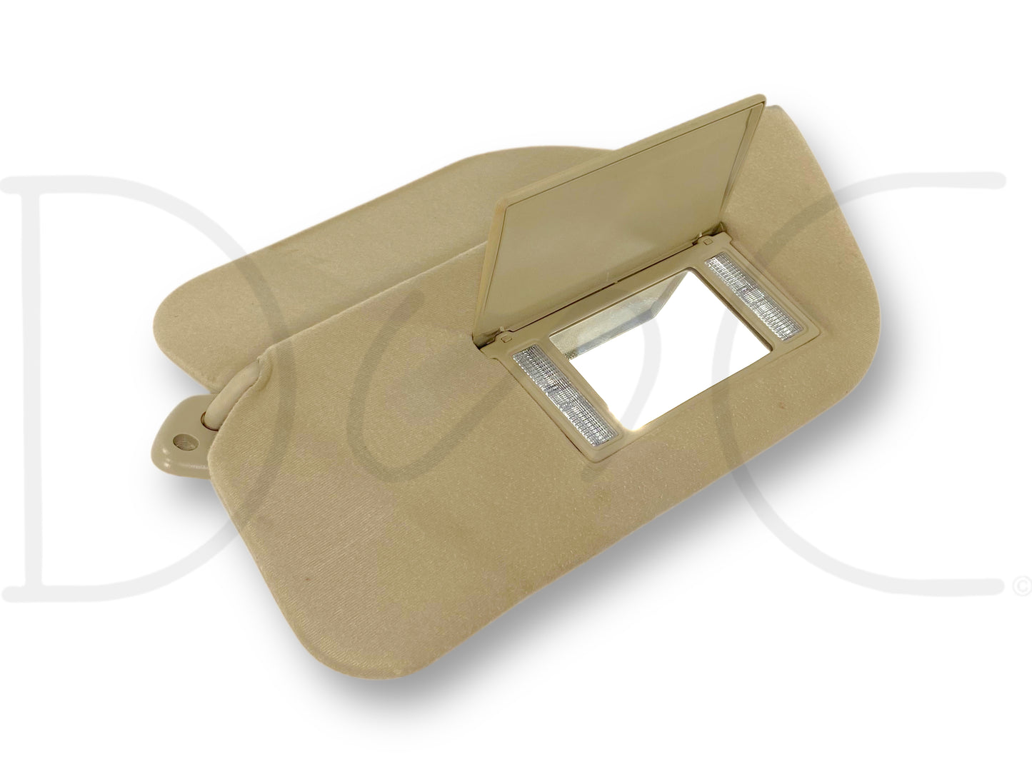 02-07 Ford F250 F350 LH Left Driver Dual Sun Visor Tan W/ Homelink OEM *Blem*