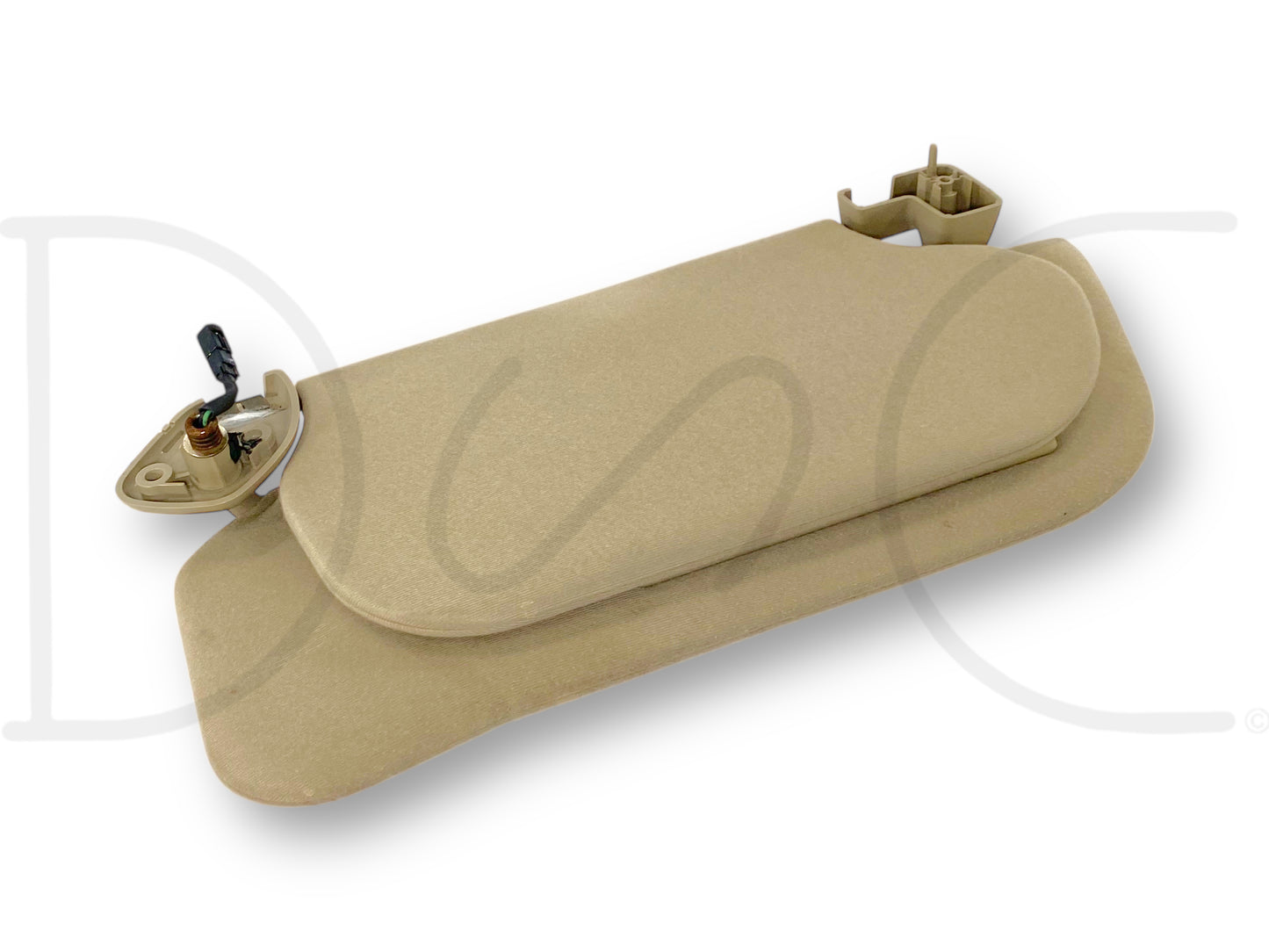 02-07 Ford F250 F350 LH Left Driver Dual Sun Visor Tan W/ Homelink OEM *Blem*