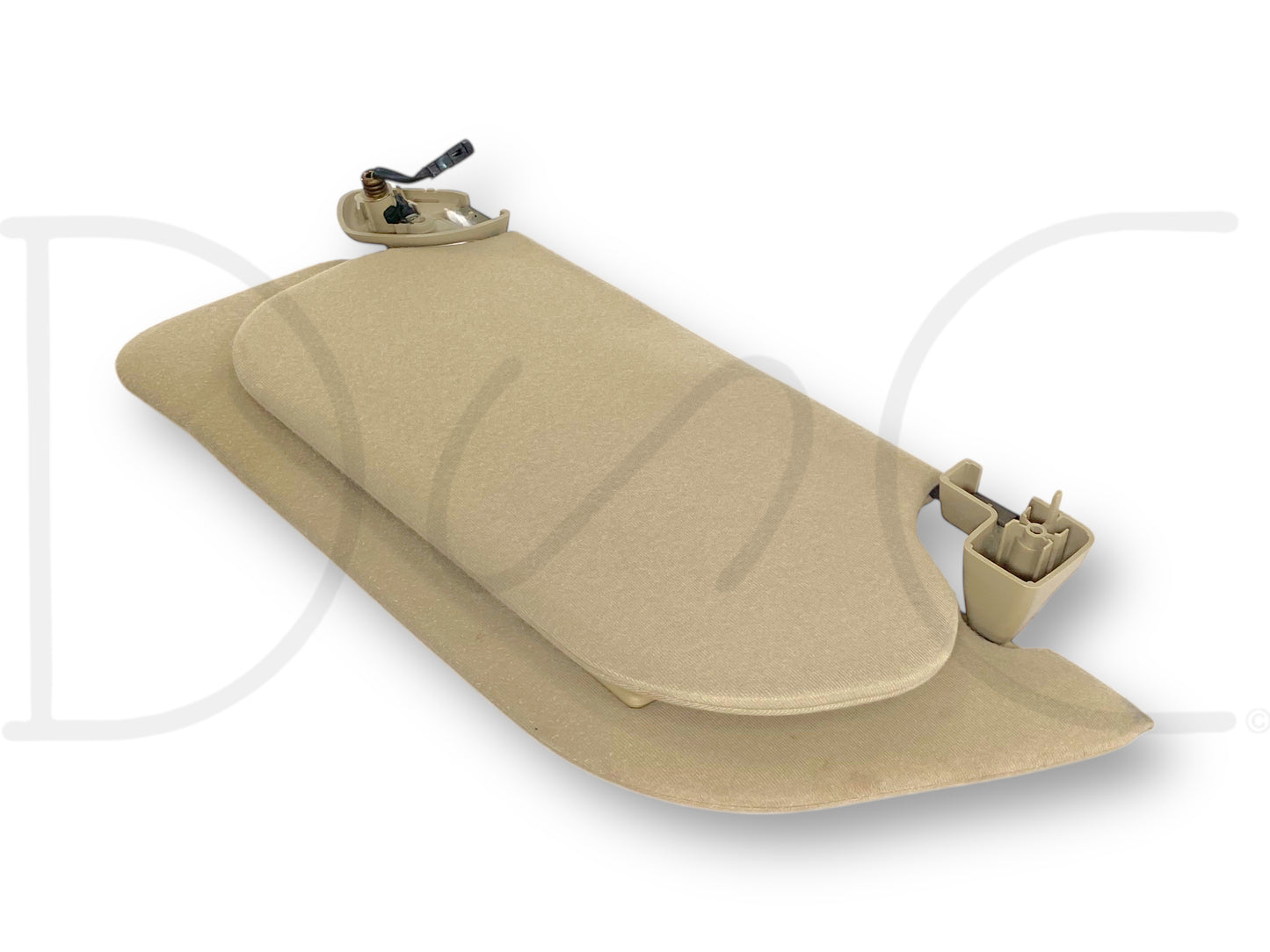 02-07 Ford F250 F350 LH Left Driver Dual Sun Visor Tan W/ Homelink OEM *Blem*