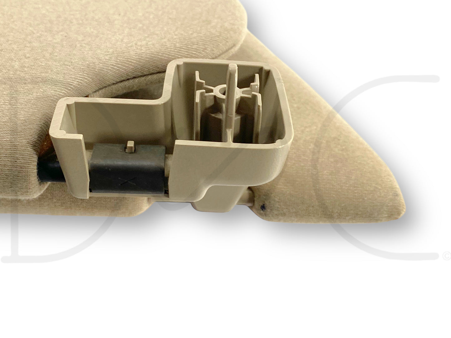 02-07 Ford F250 F350 RH Right Passenger Dual Sun Visor Tan W/ Mirror OEM *Blem*