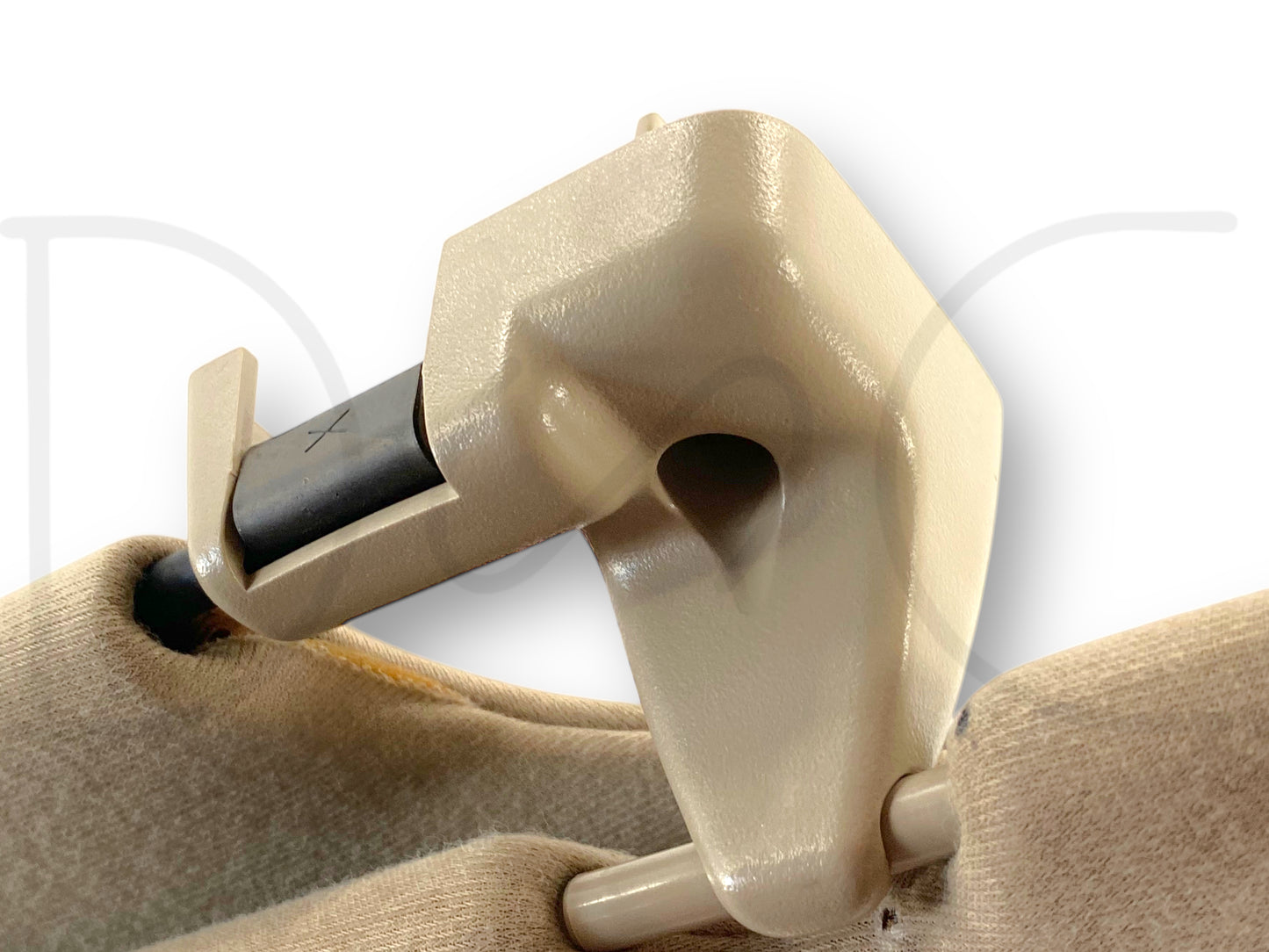 02-07 Ford F250 F350 RH Right Passenger Dual Sun Visor Tan W/ Mirror OEM *Blem*