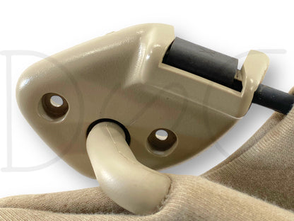 02-07 Ford F250 F350 RH Right Passenger Dual Sun Visor Tan W/ Mirror OEM *Blem*