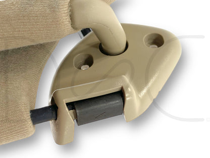 02-07 Ford F250 F350 RH Right Passenger Dual Sun Visor Tan W/ Mirror OEM *Blem*