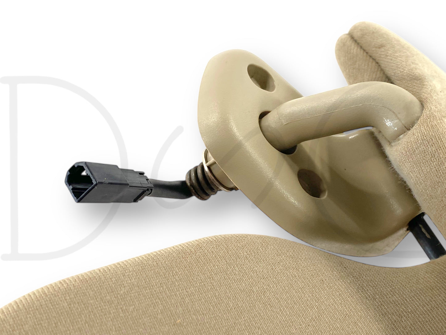 02-07 Ford F250 F350 RH Right Passenger Dual Sun Visor Tan W/ Mirror OEM *Blem*