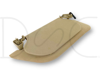 02-07 Ford F250 F350 RH Right Passenger Dual Sun Visor Tan W/ Mirror OEM *Blem*