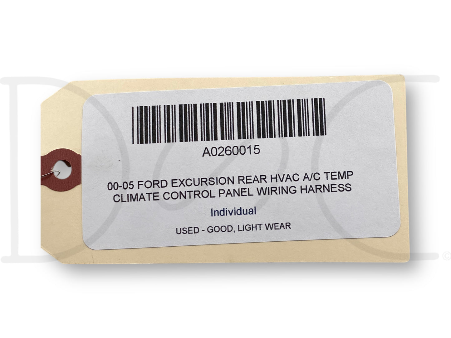 00-05 Ford Excursion Rear HVAC A/C Temp Climate Control Panel Wiring Harness