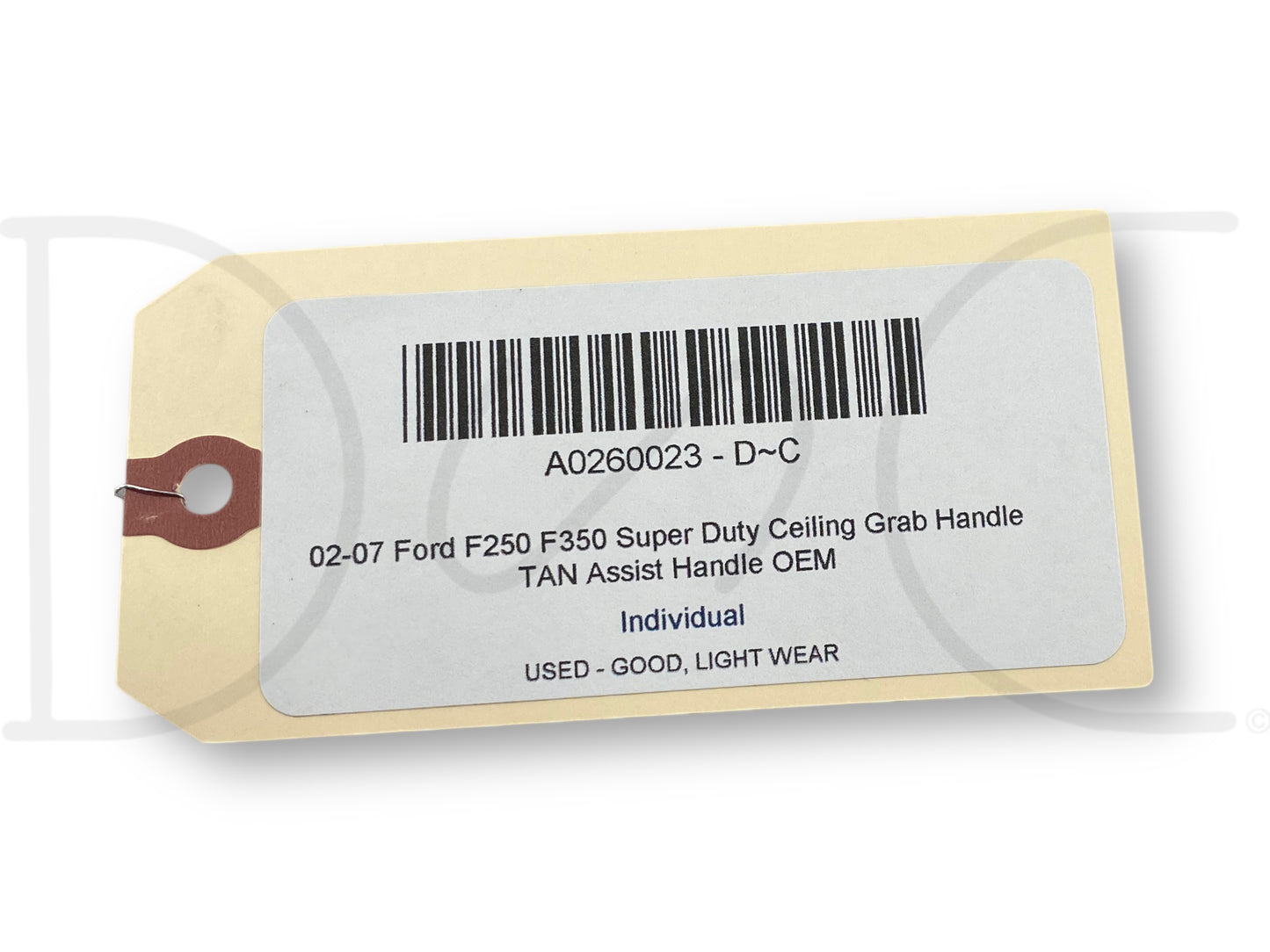 02-07 Ford F250 F350 Super Duty Ceiling Grab Handle Tan Assist Handle OEM