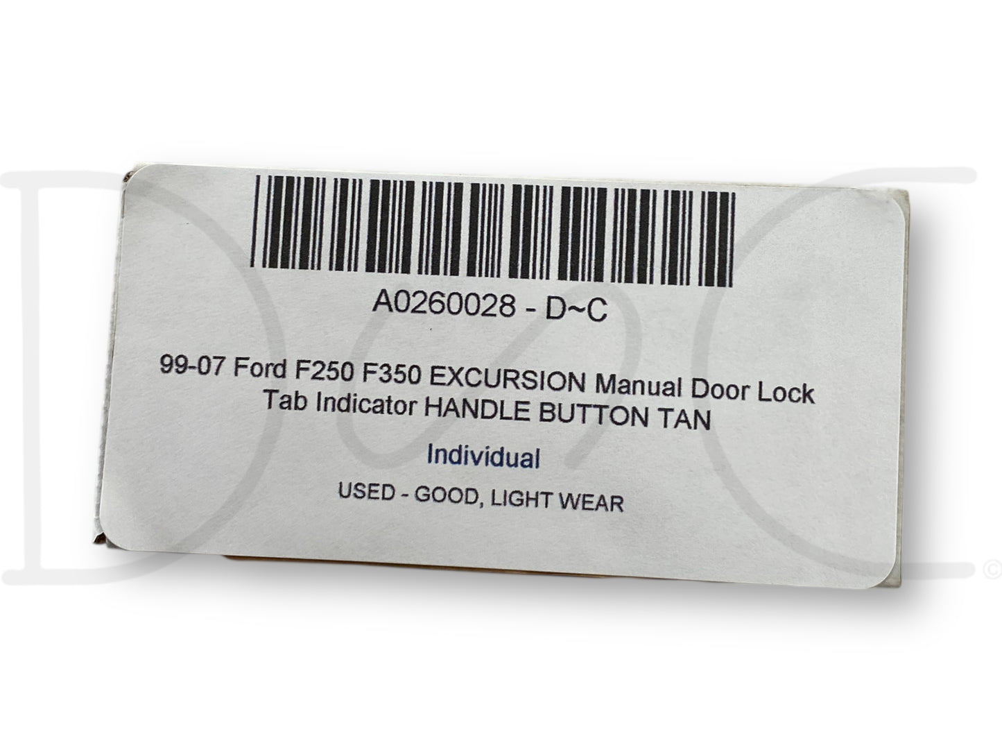 99-07 Ford F250 F350 Excursion Manual Door Lock Tab Indicator Handle Button Tan