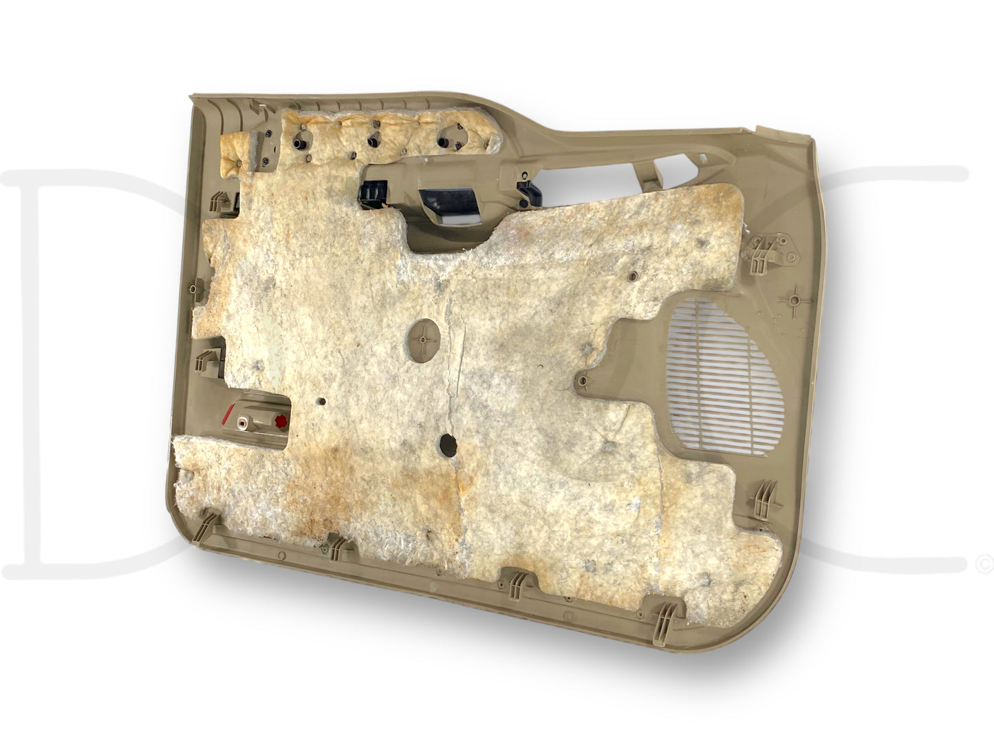 05-07 Ford F250 F350 Excursion RH Right Passenger Front Door Panel Tan *Blem*