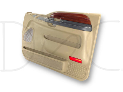 05-07 Ford F250 F350 Excursion RH Right Passenger Front Door Panel Tan *Blem*