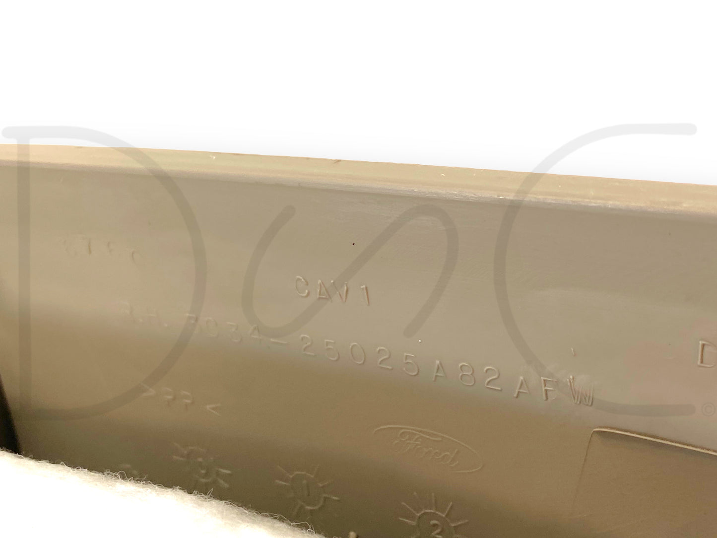 03-07 Ford F250 F350 RH Right Passenger A-Pillar Trim Grab Handle Tan OE