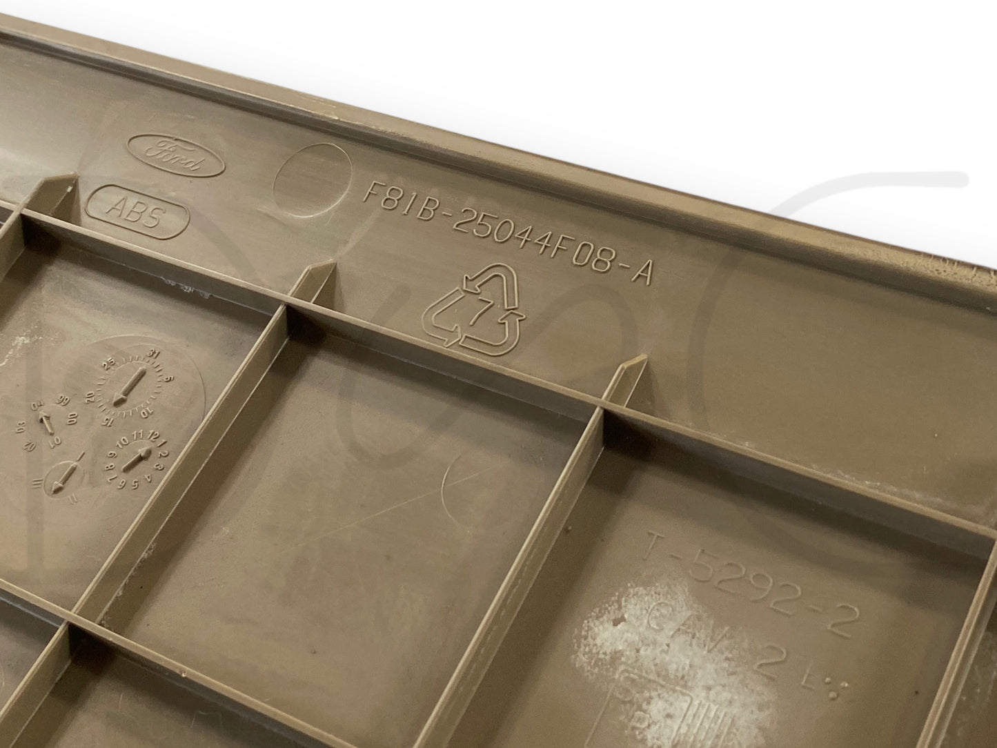 99-04 Ford F250 F350 Lower Dash Fuse Panel Cover Trim Tan F81B-25044F08-A *Blem*