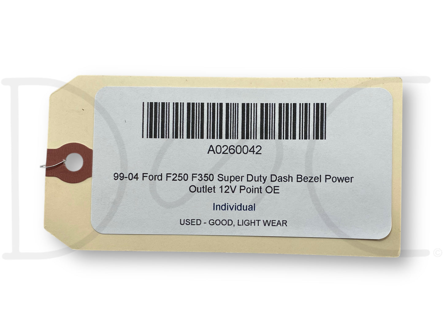 99-04 Ford F250 F350 Super Duty Dash Bezel Power Outlet 12V Point OE