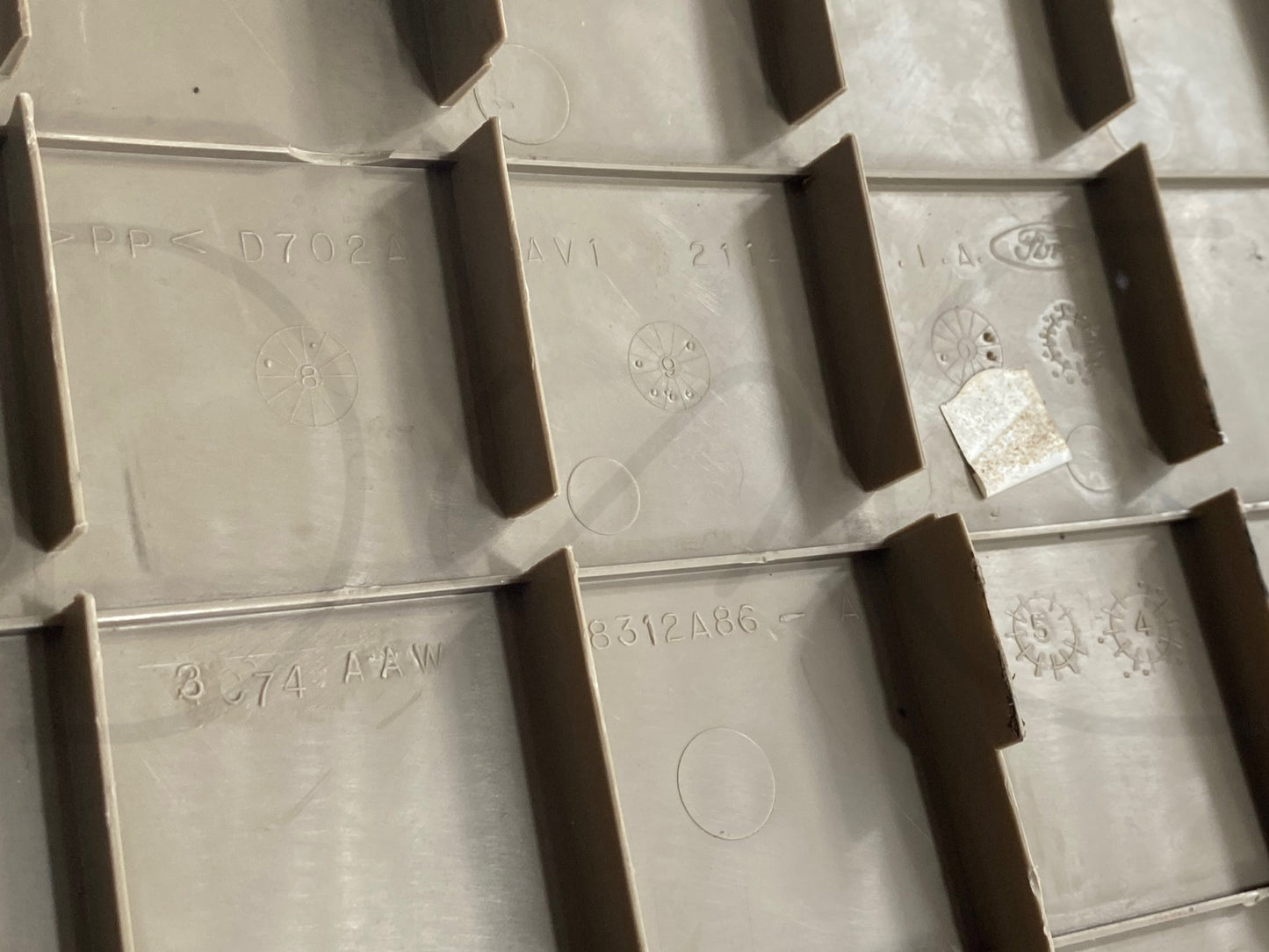 00-05 Ford Excursion Rear Jack Compartment Door Cover Trim Panel Tan OE