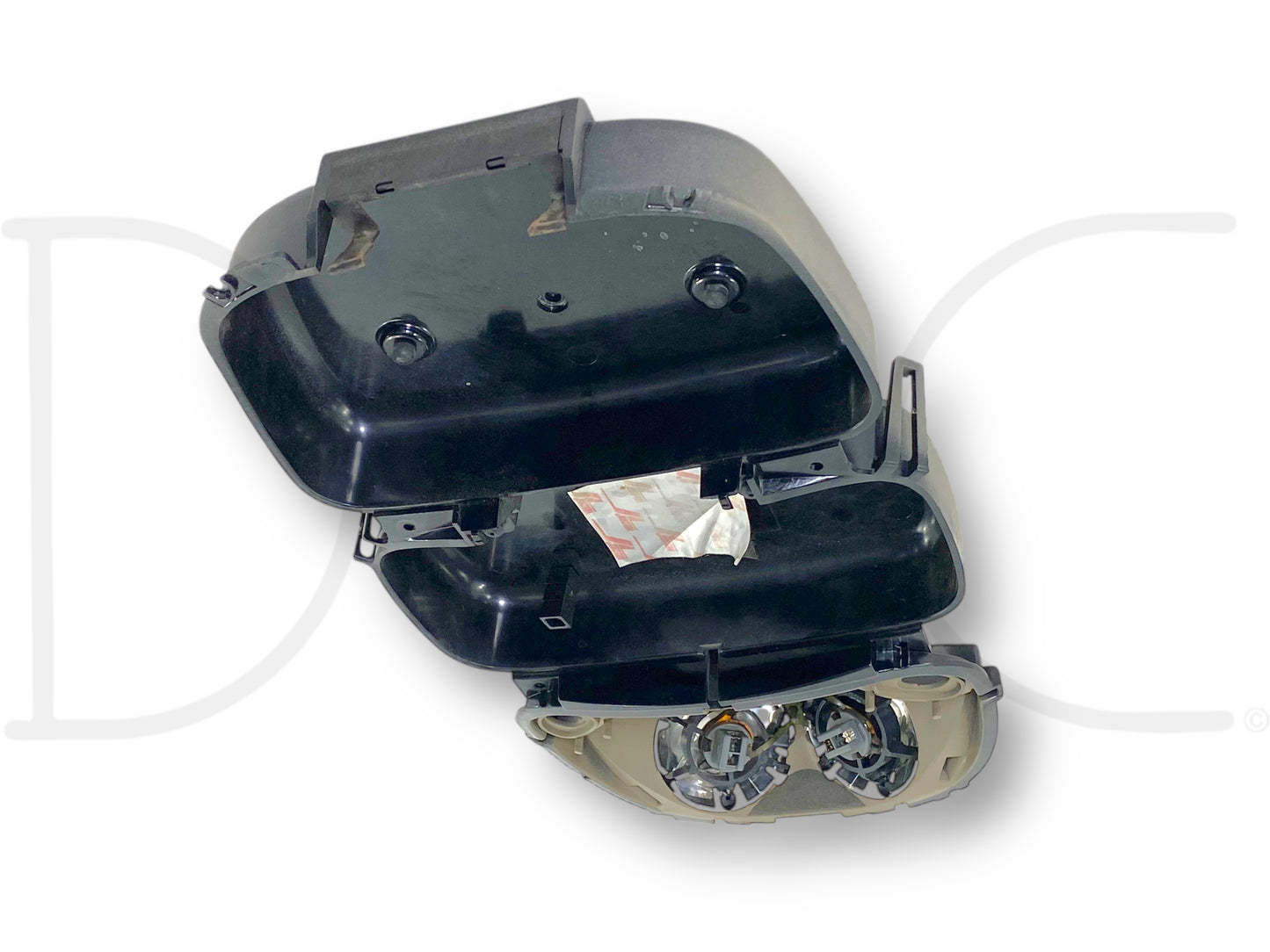 00-05 Ford Excursion Overhead Console Map Dome Light Compartment Base Tan OE