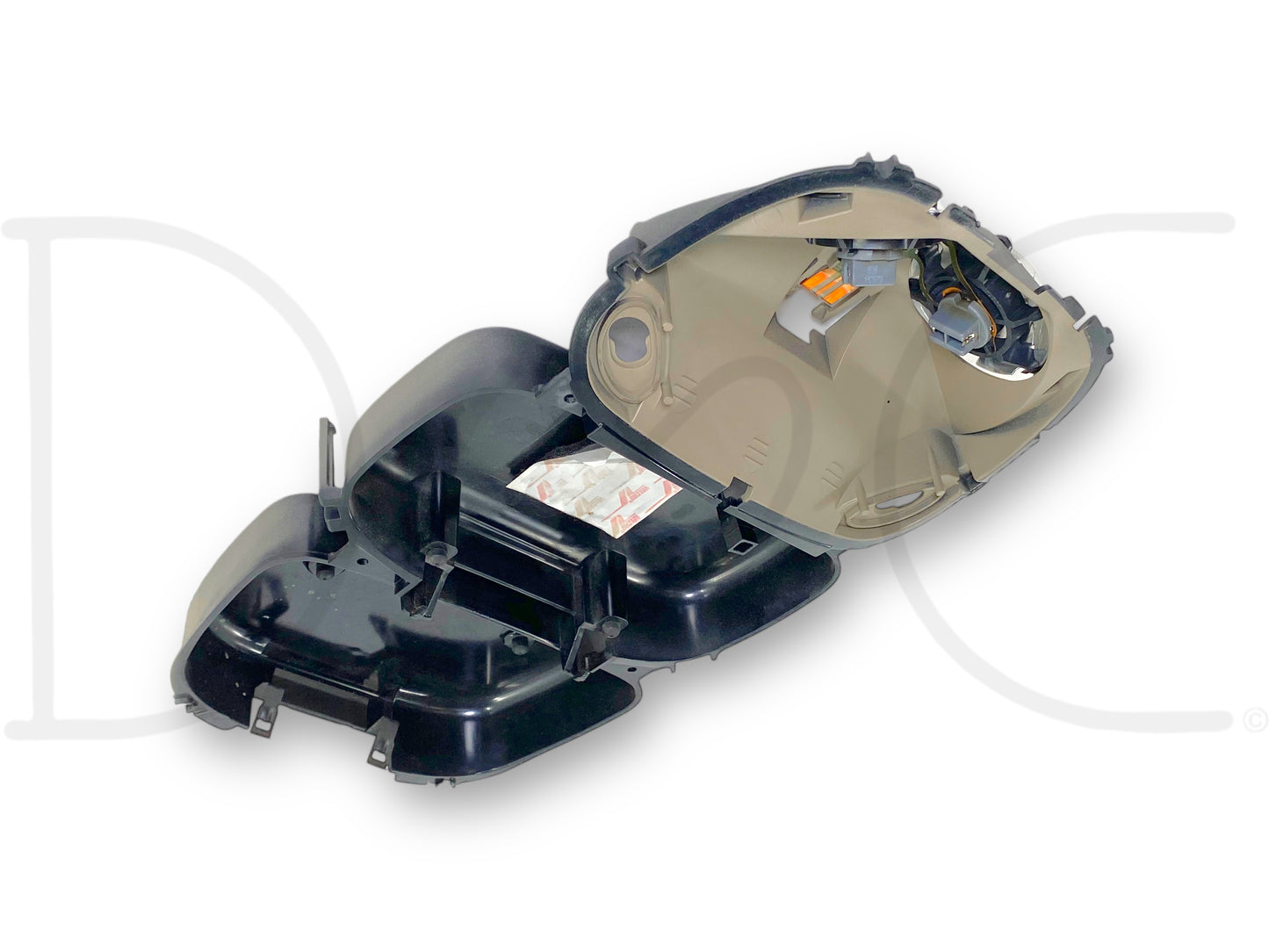 00-05 Ford Excursion Overhead Console Map Dome Light Compartment Base Tan OE