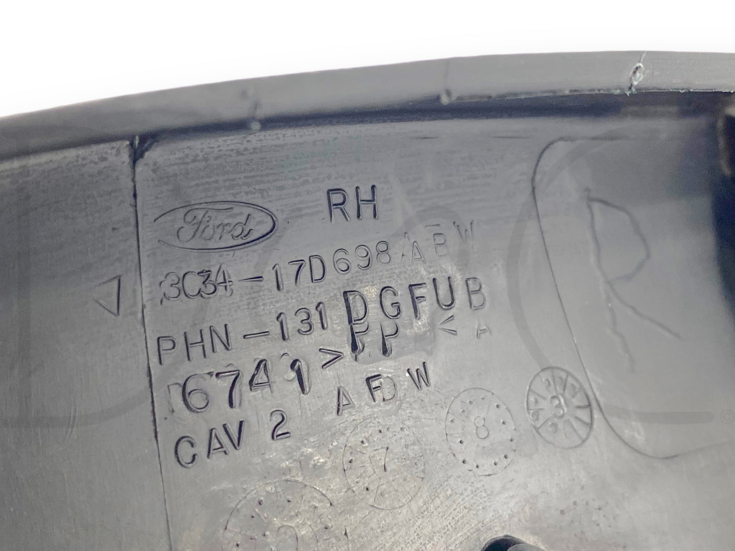 99-07 Ford F250 F350 LH RH Left Right Door Sail Trim Panel Covers Set Black OE