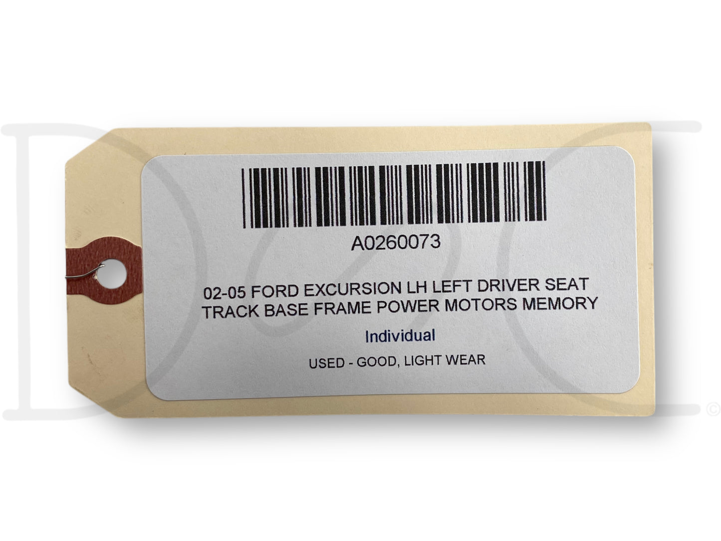 02-05 Ford Excursion LH Left Driver Seat Track Base Frame Power Motors Memory