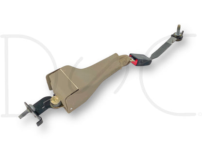 00-05 Ford Excursion 2nd Row Rear Back Seat Center Seatbelt Lap Belt Tan OE