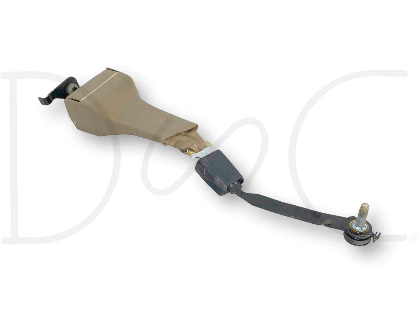 00-05 Ford Excursion 2nd Row Rear Back Seat Center Seatbelt Lap Belt Tan OE