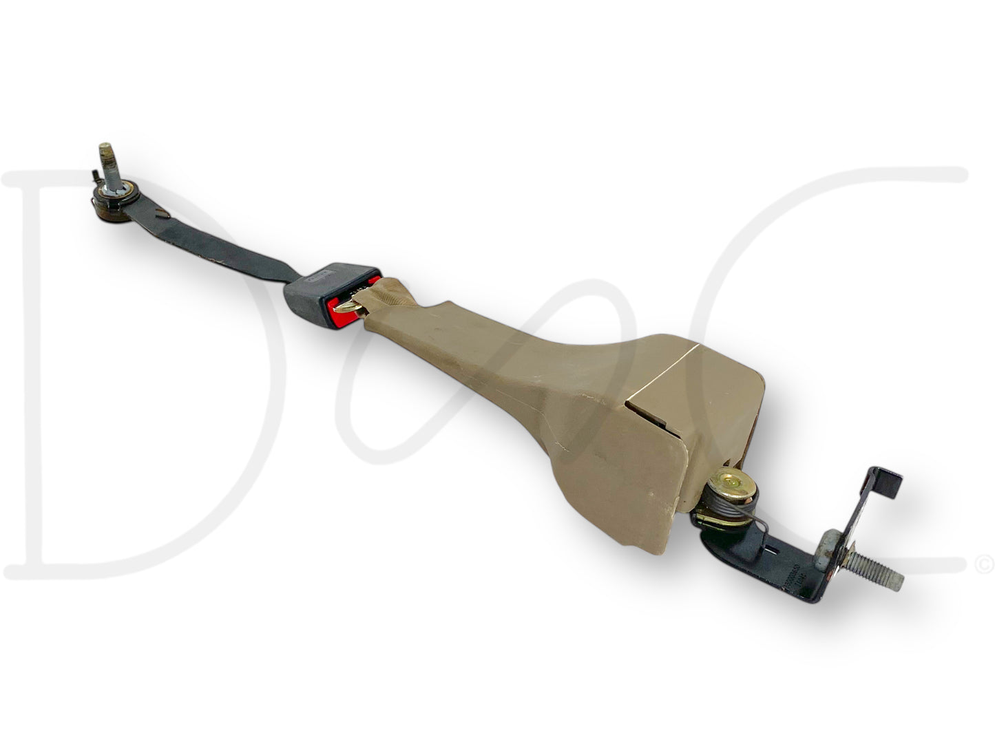 00-05 Ford Excursion 2nd Row Rear Back Seat Center Seatbelt Lap Belt Tan OE