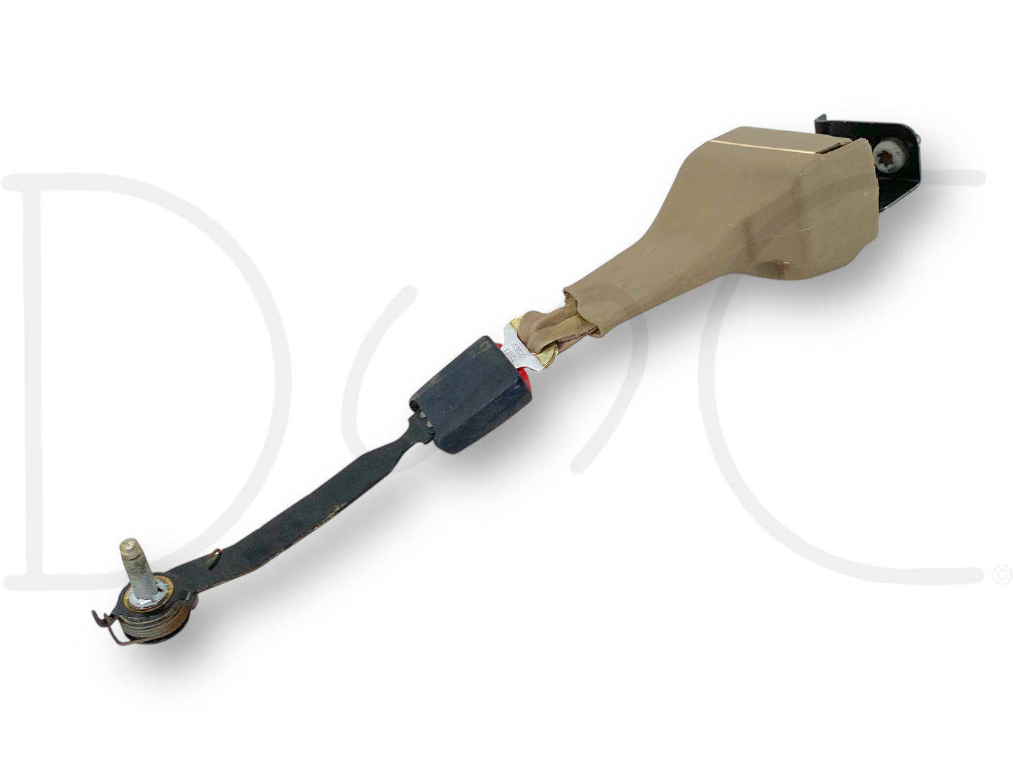 00-05 Ford Excursion 2nd Row Rear Back Seat Center Seatbelt Lap Belt Tan OE