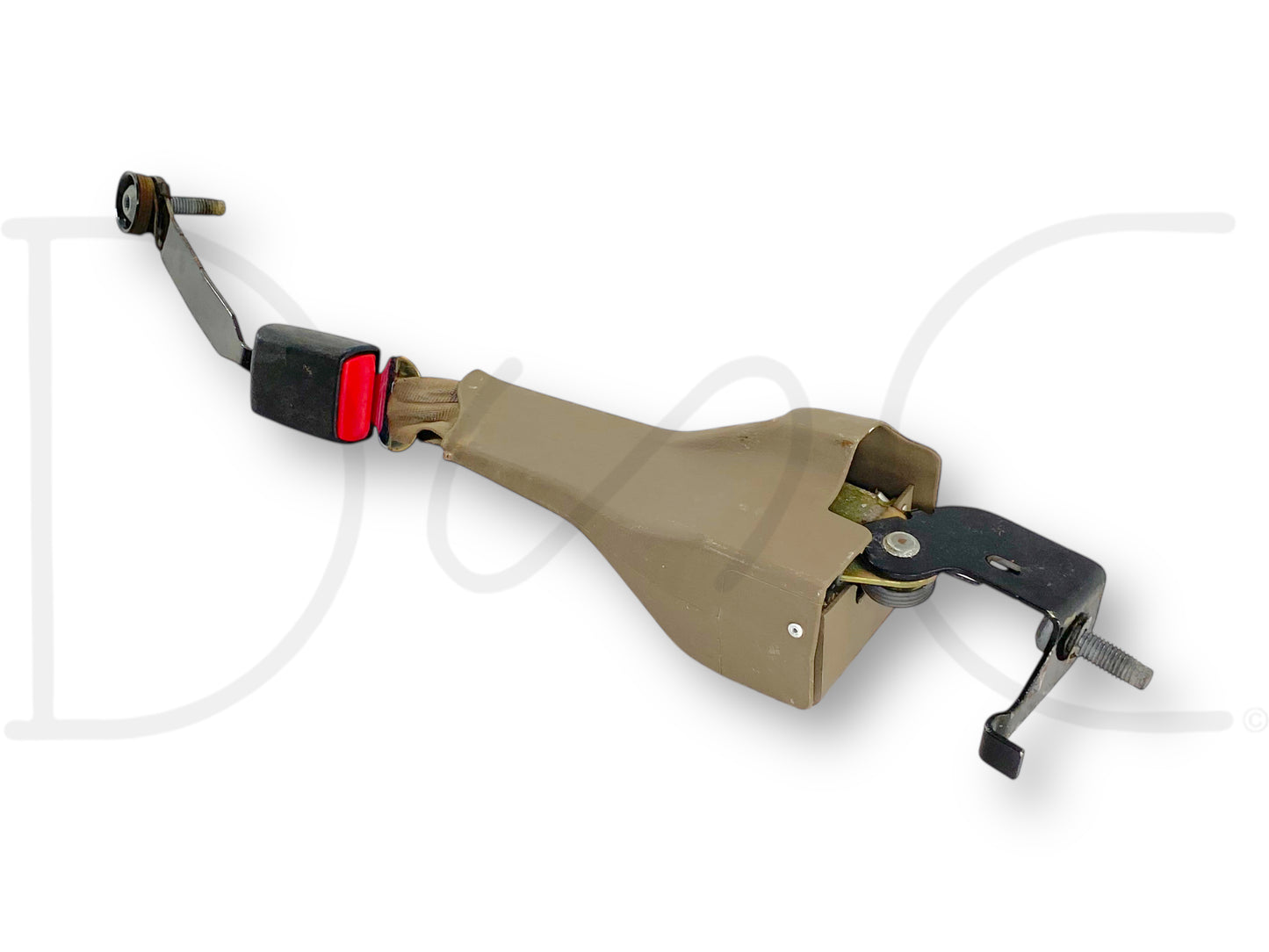 00-05 Ford Excursion 2nd Row Rear Back Seat Center Seatbelt Lap Belt Tan OE