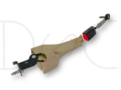 00-05 Ford Excursion 2nd Row Rear Back Seat Center Seatbelt Lap Belt Tan OE