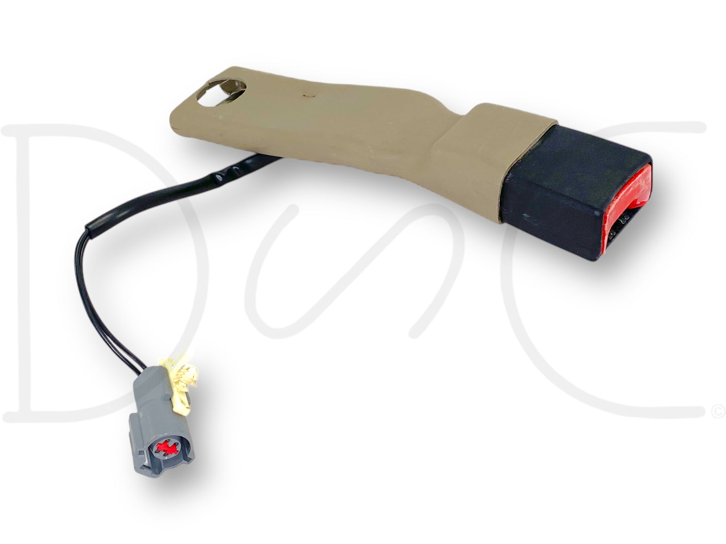 01-07 Ford F250 F350 LH Left Driver Front Seat Belt Seatbelt Latch Buckle Tan