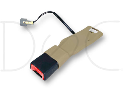 01-07 Ford F250 F350 LH Left Driver Front Seat Belt Seatbelt Latch Buckle Tan