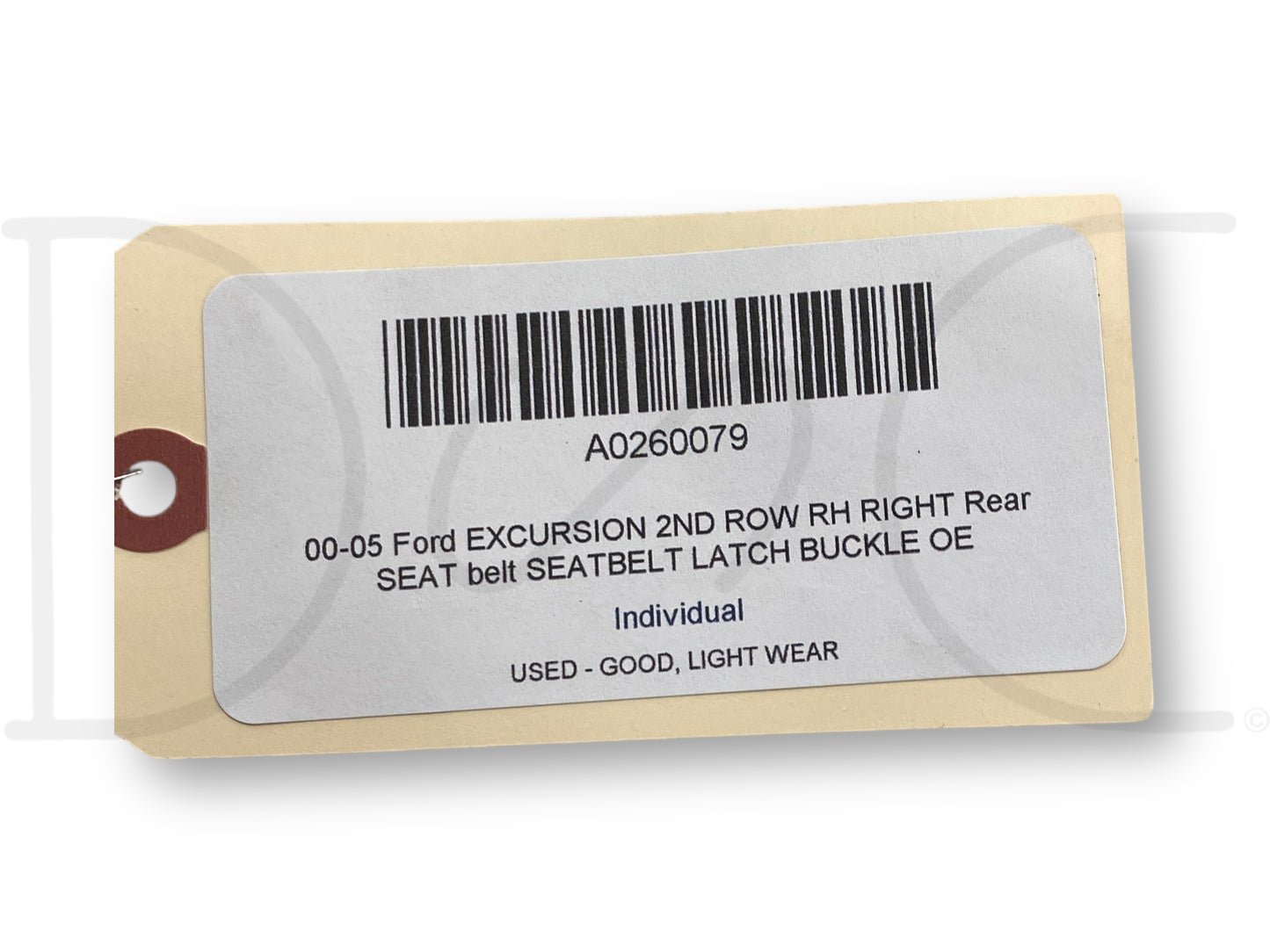 00-05 Ford Excursion 2nd Row RH Right Rear Seat Belt Seatbelt Latch Buckle OE