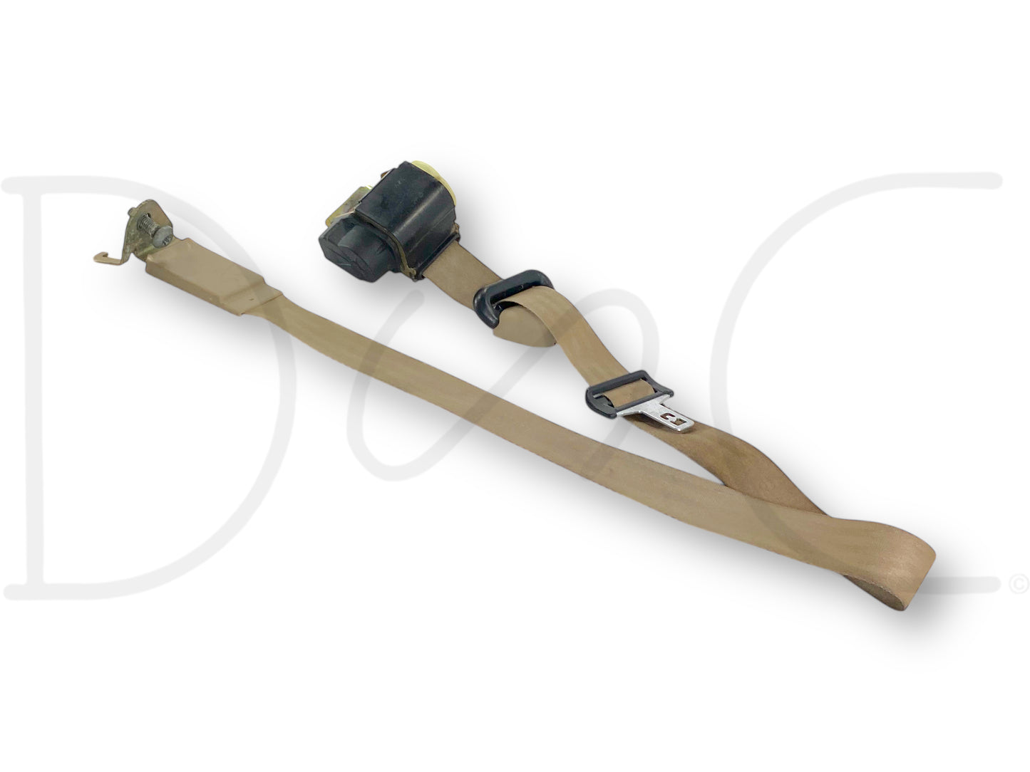 00-05 Ford Excursion 2nd Row LH Left Driver Rear Seat Belt Seatbelt Tan OE