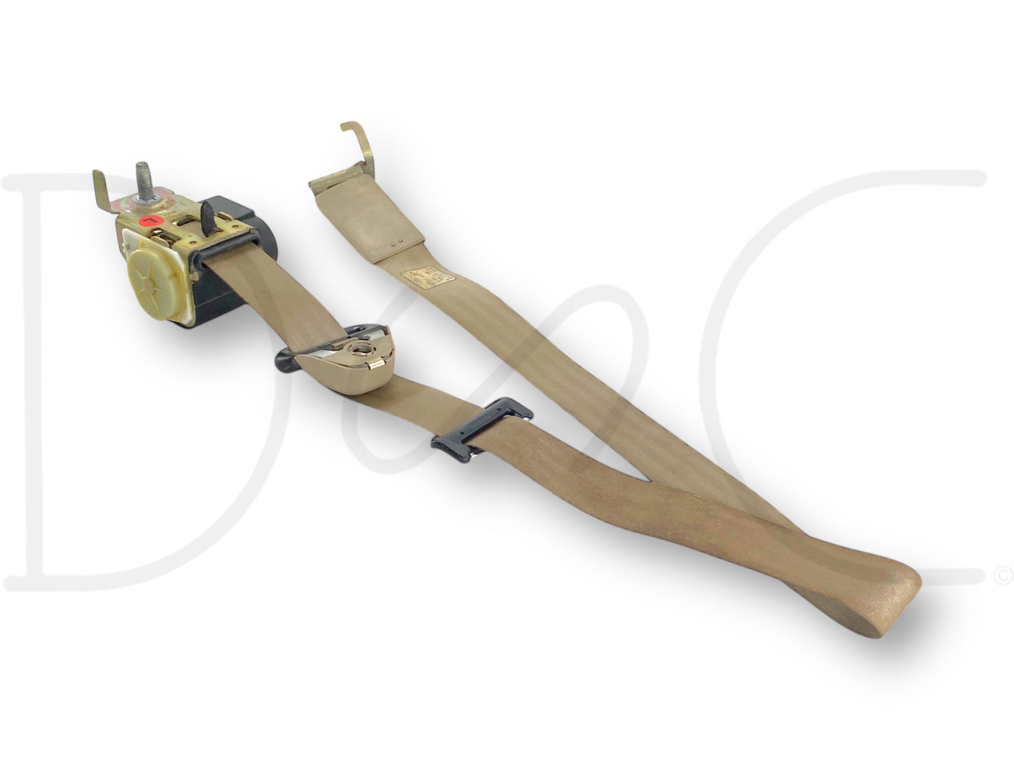 00-05 Ford Excursion 2nd Row LH Left Driver Rear Seat Belt Seatbelt Tan OE