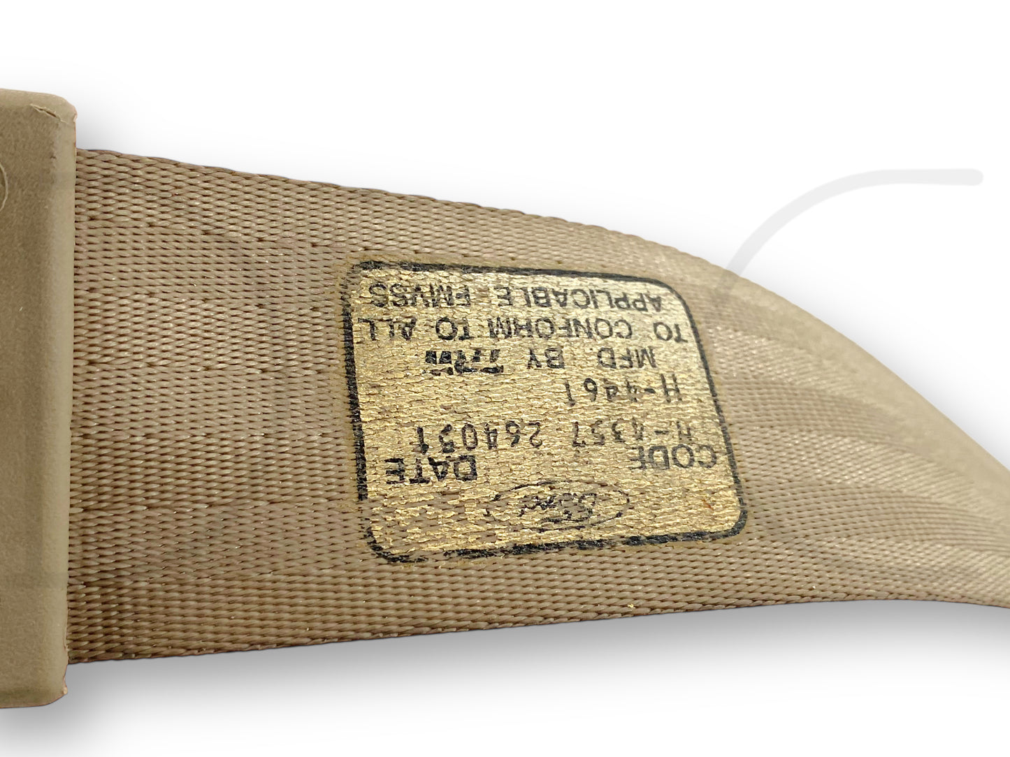 00-05 Ford Excursion 2nd Row LH Left Driver Rear Seat Belt Seatbelt Tan OE