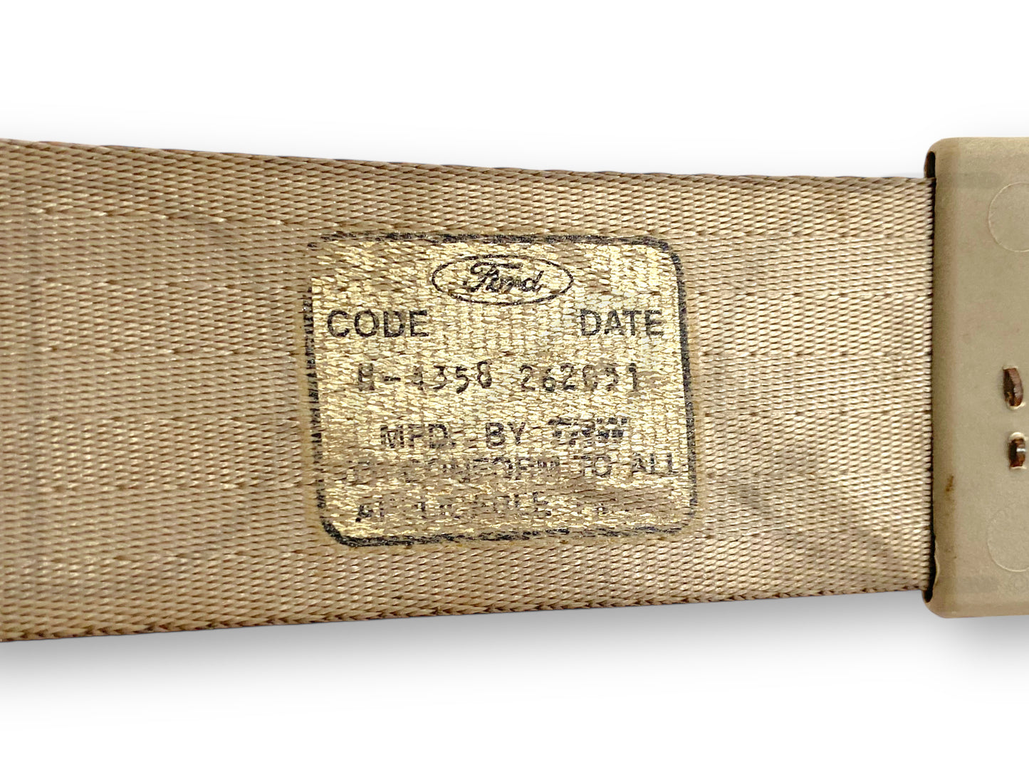 00-05 Ford Excursion 2nd Row RH Right Passenger Rear Seat Belt Seatbelt Tan OE