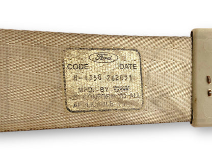 00-05 Ford Excursion 2nd Row RH Right Passenger Rear Seat Belt Seatbelt Tan OE