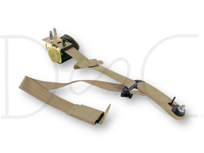 00-05 Ford Excursion 3rd Row LH Left Driver Rear Seat Belt Seatbelt Tan OE