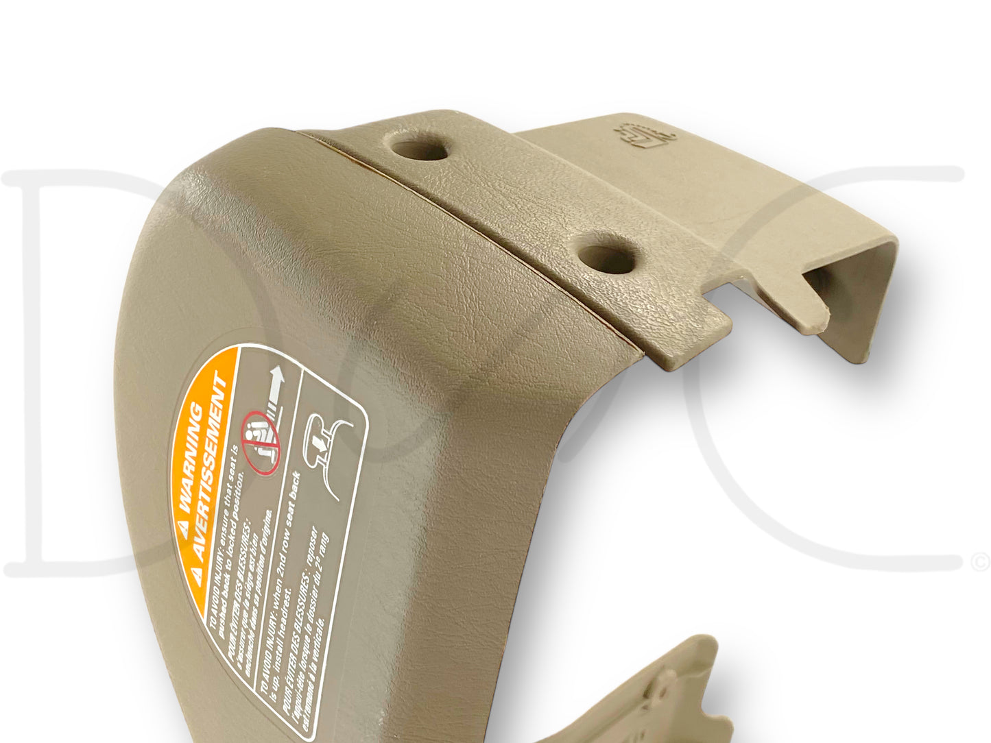 00-05 Ford Excursion 2nd Row Rear Back Seat Side Trim Bezel LH Left Tan