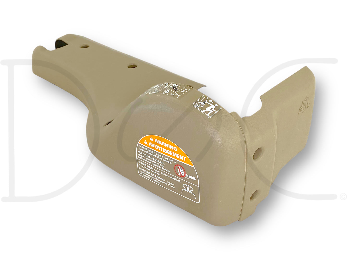 00-05 Ford Excursion 2nd Row Rear Back Seat Side Trim Bezel LH Left Tan