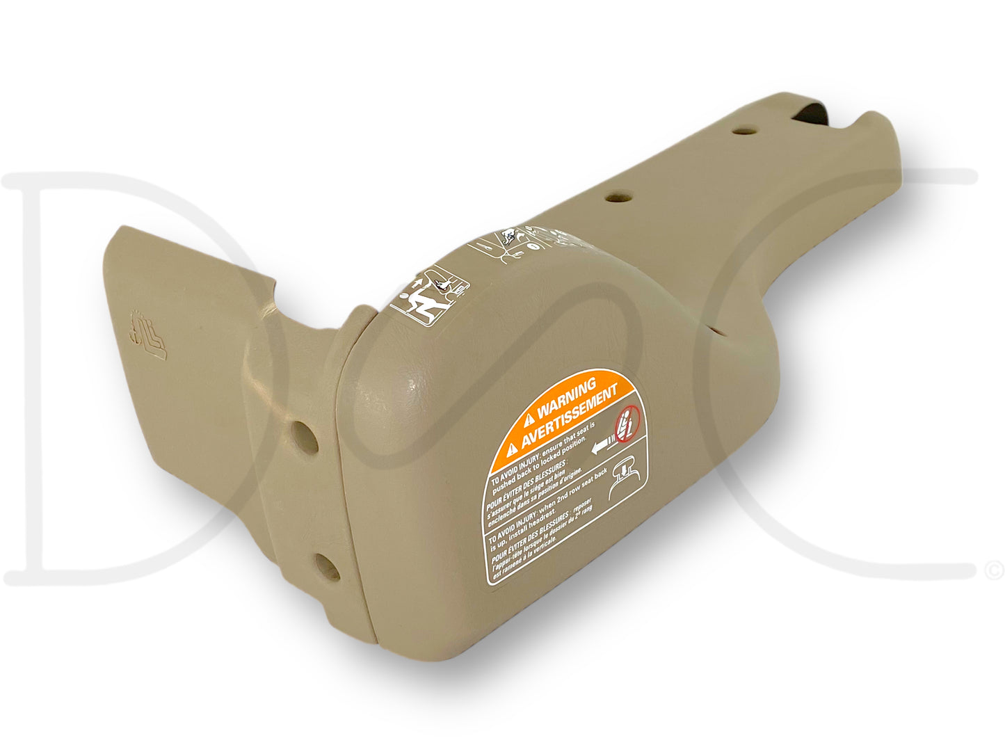 00-05 Ford Excursion 2nd Row Rear Back Seat Side Trim Bezel RH Right Tan