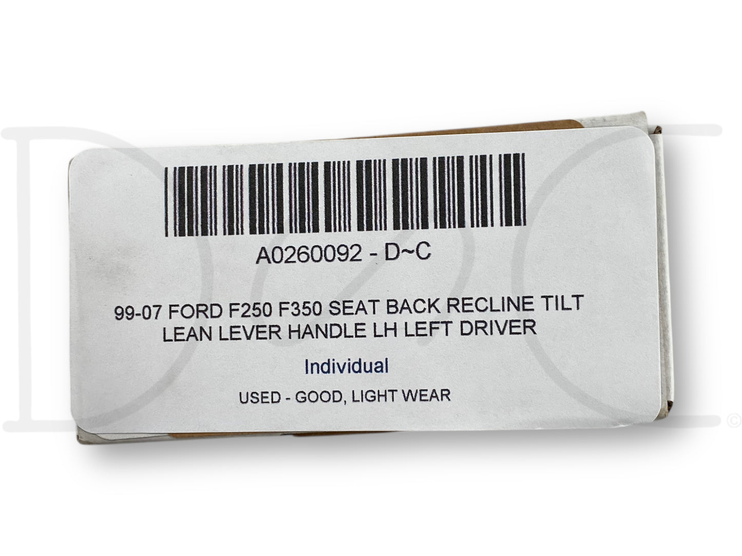 99-07 Ford F250 F350 Seat Back Recline Tilt Lean Lever Handle LH Left Driver