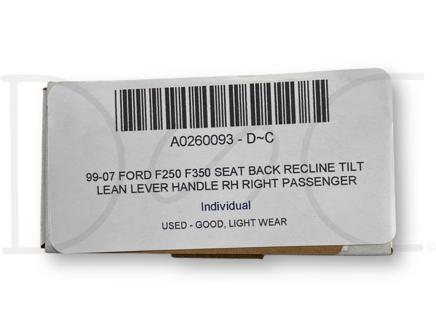 99-07 Ford F250 F350 Seat Back Recline Tilt Lean Lever Handle RH Right Passenger