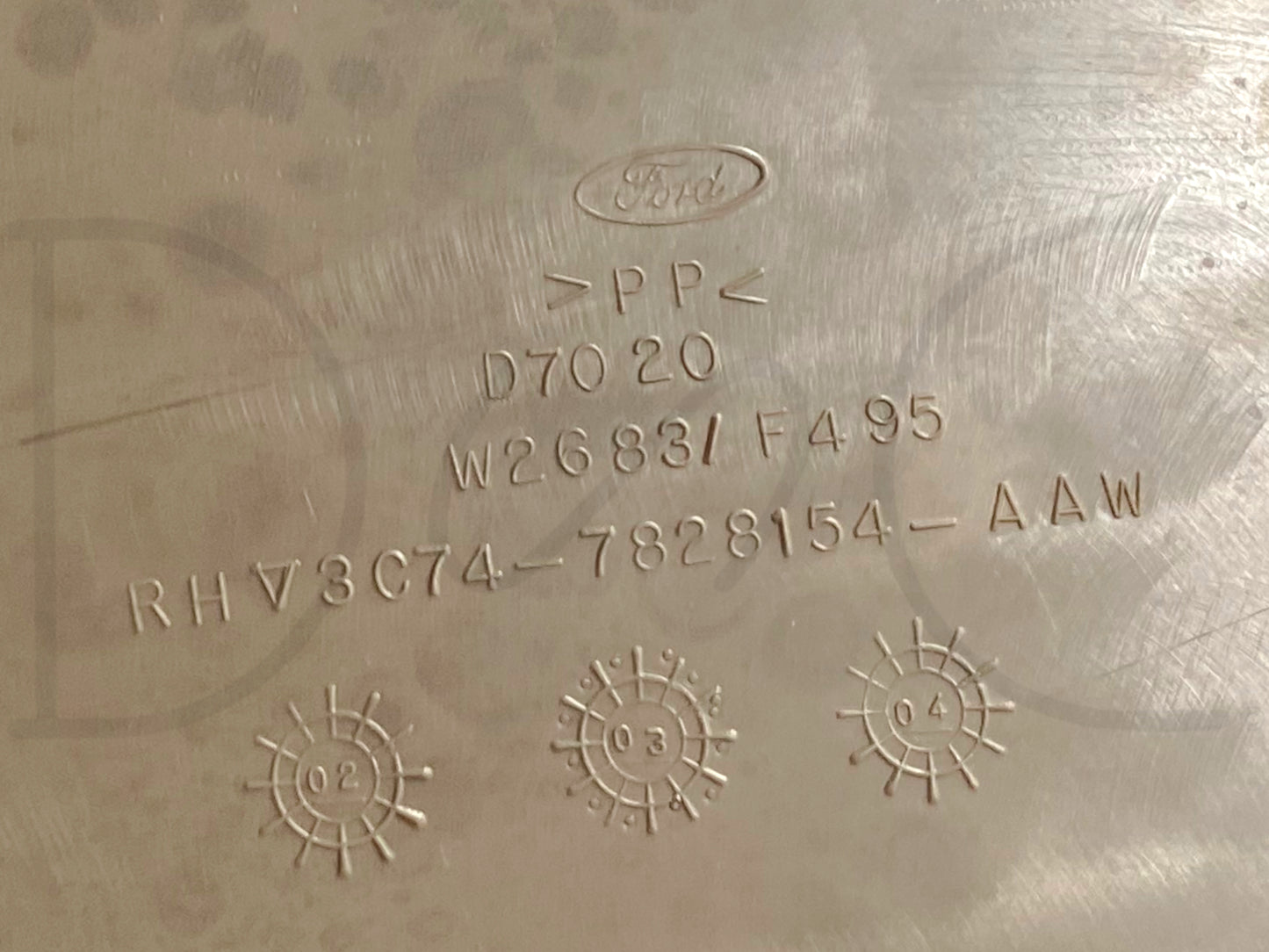 00-05 Ford Excursion RH Right Passenger Rear C-Pillar Trim Panel Tan OE