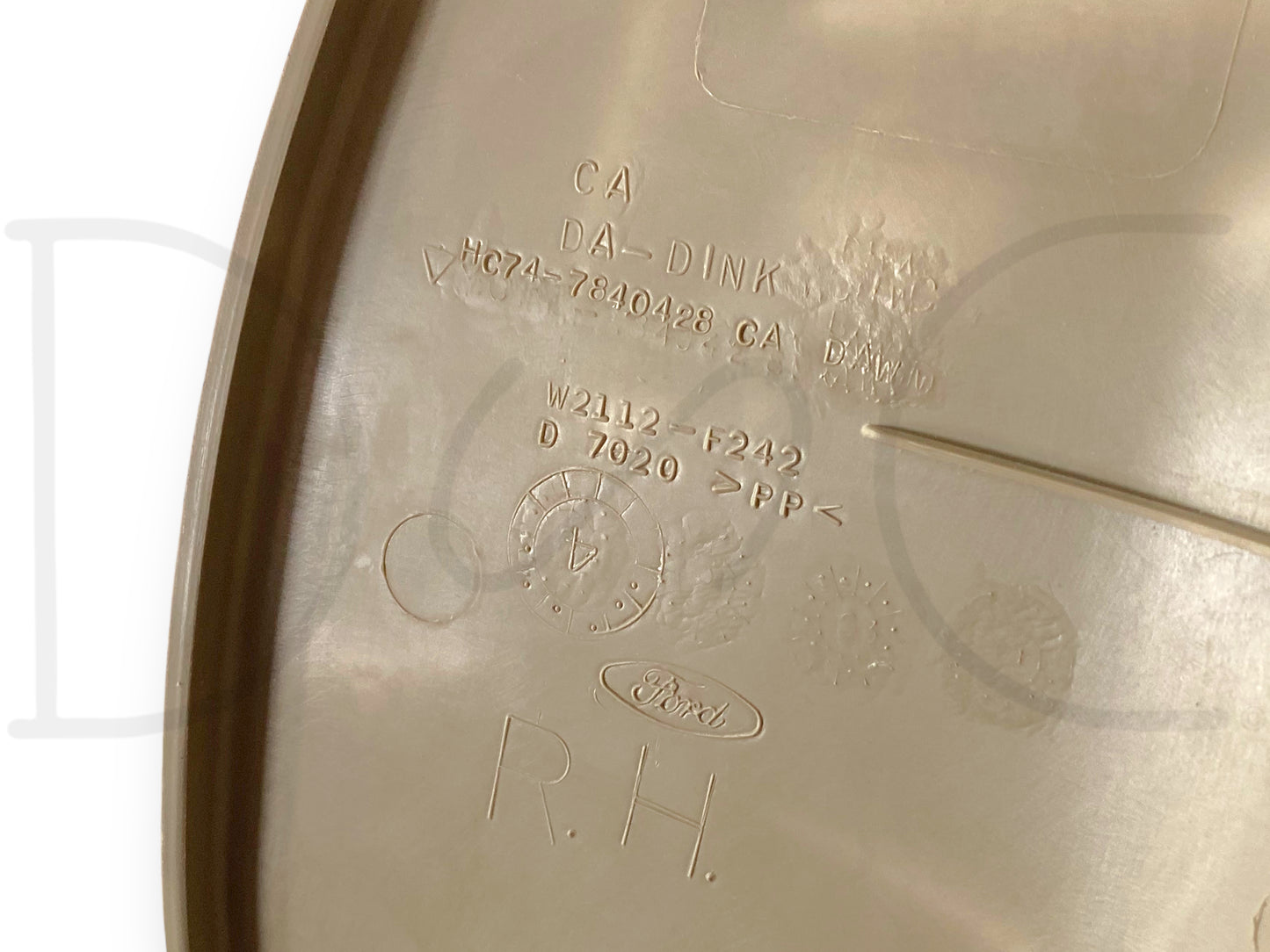 00-05 Ford Excursion RH Right Passenger Rear D-Pillar Upper Trim Panel Tan OE