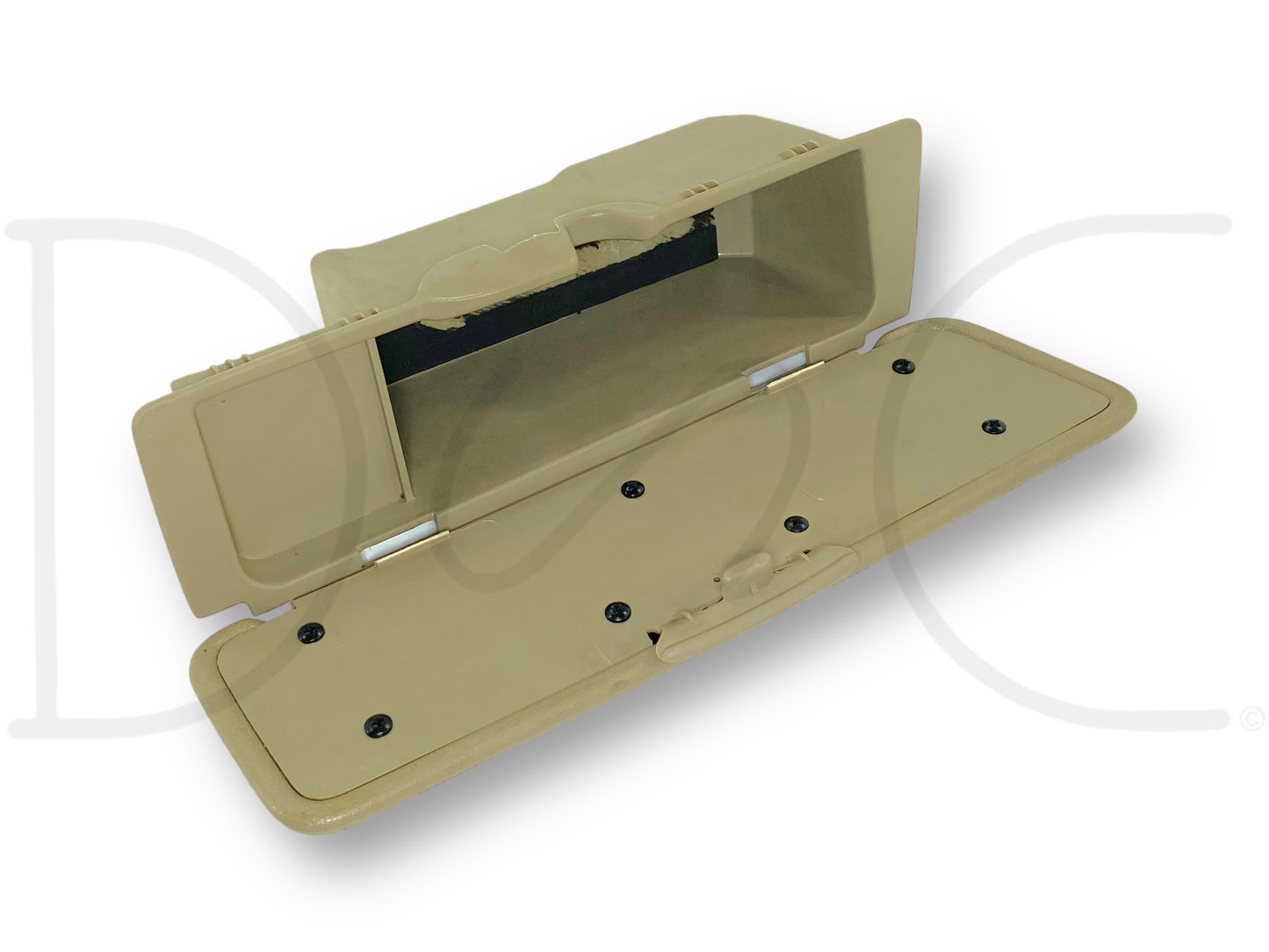 00-05 Ford Excursion 3rd Row Rear Armrest Storage Compartment Bin Tan OE