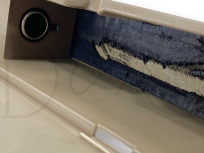 00-05 Ford Excursion 3rd Row Rear Armrest Storage Compartment Bin Tan OE