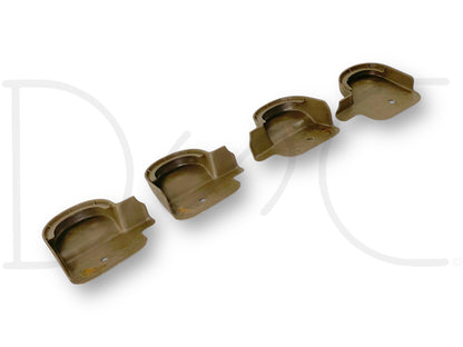 00-05 Ford Excursion 2nd Row Rear Seat Mount Bracket Bolt Cover Trim Set Tan